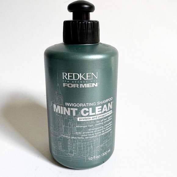 Redken For Men Mint Clean Invigorating Shampoo Protein Peppermint 10 OZ HTF - Picture 1 of 3